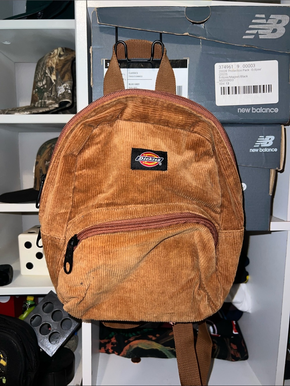 Dickies Corduroy Mini Backpack in Rust - Picture 1 of 3